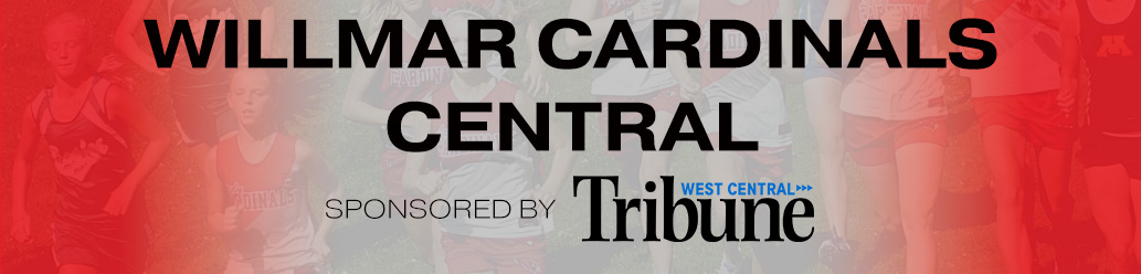 Willmar Cardinals Central banner image with image and sponsor