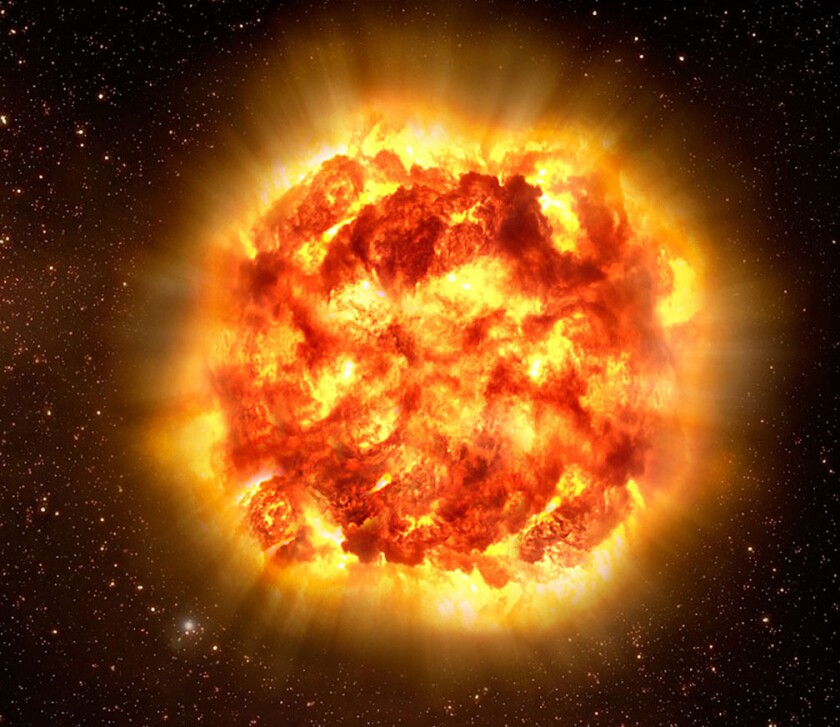 Supernova artist view