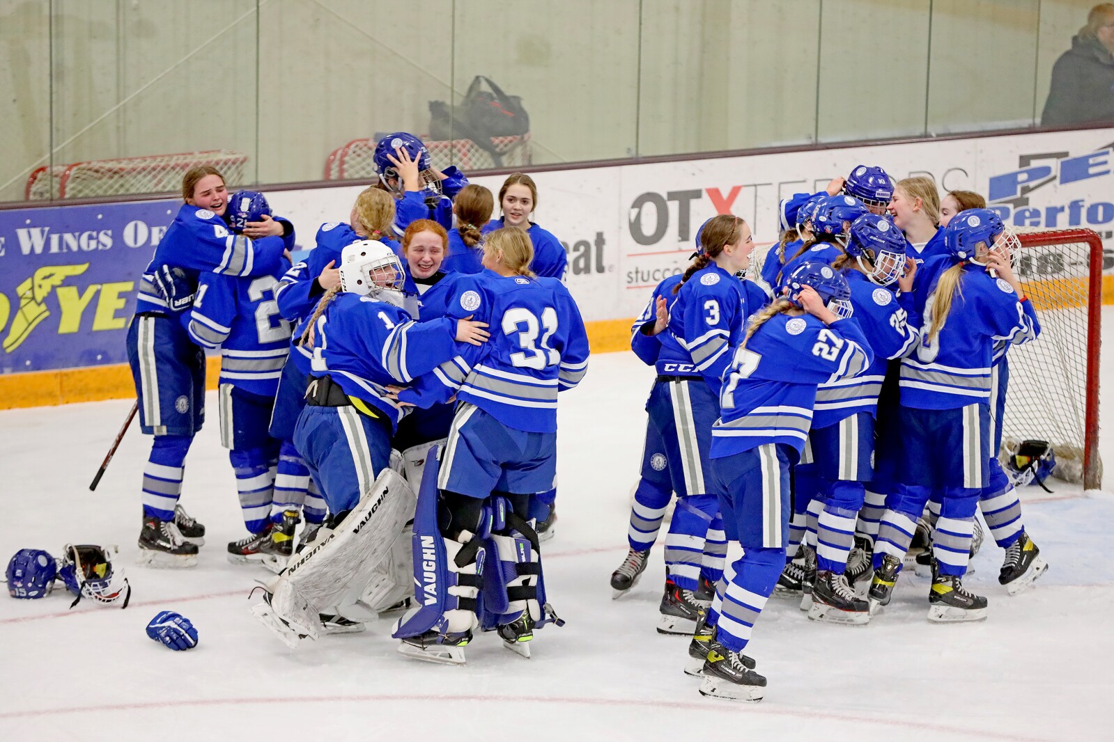 Brainerd/Little Falls girls hockey take on the Moorhead Spuds Thursday, Feb. 17, 2022, during the Section 8-2A Section Final in Fergus Falls.