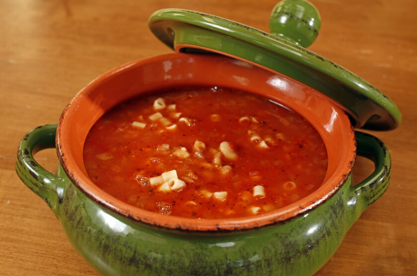 Pasta e Fagioli is a traditional Italian soup made with pasta and beans. David Samson / The Forum