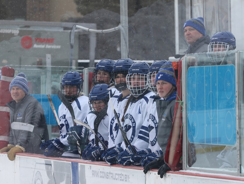 jhs girls hockey bench watch hockey day 012222.jpg