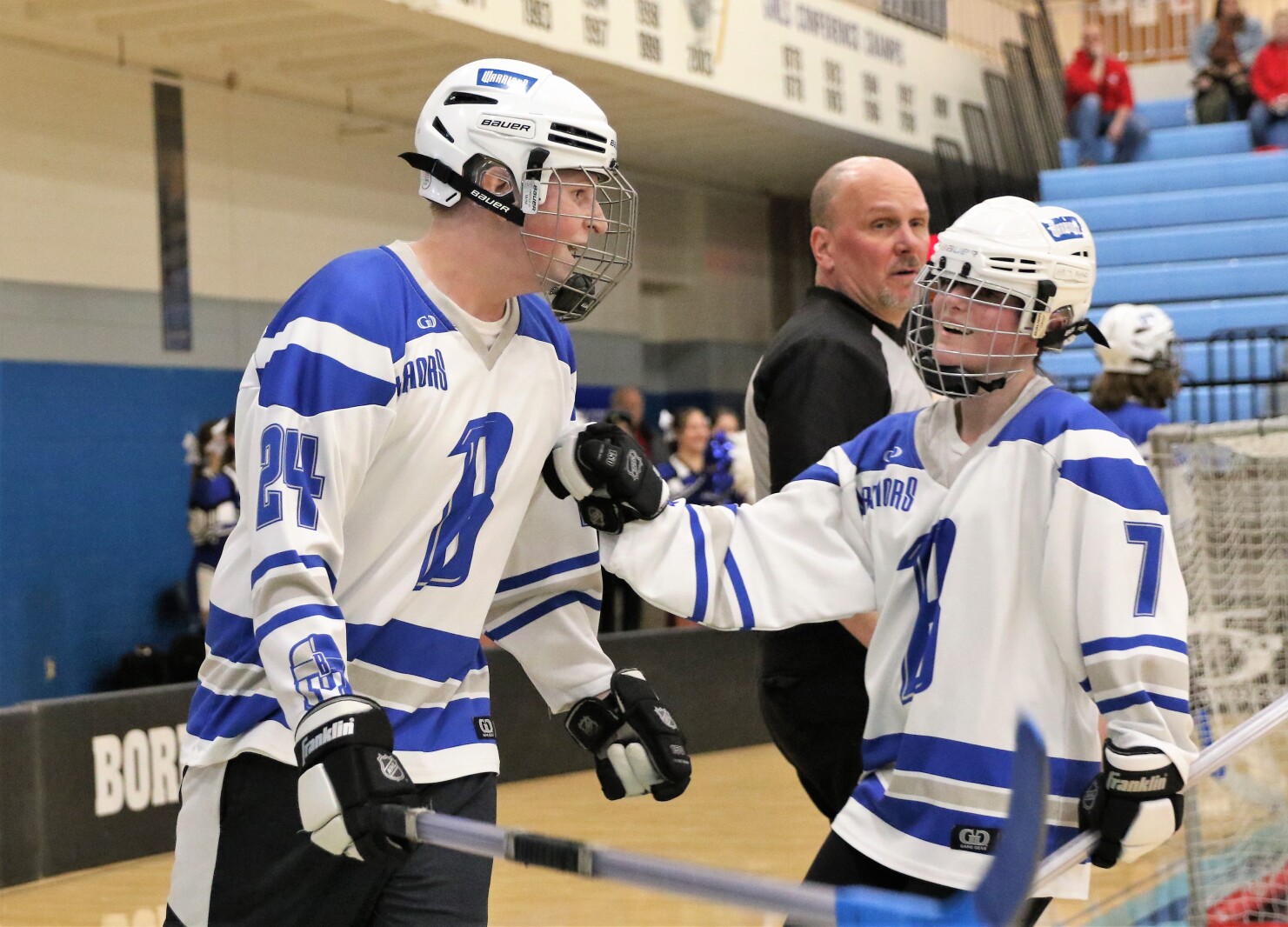 Brainerd vs Dakota United Saturday, March 19, 2022, during the adapted floor hockey state championship game at Bloomington Jefferson High School.