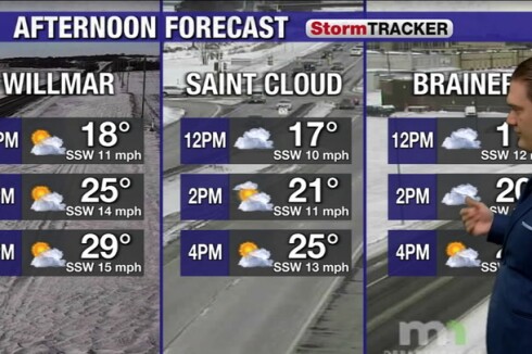 Clouds slowly slide out this afternoon, with warmer weather tomorrow