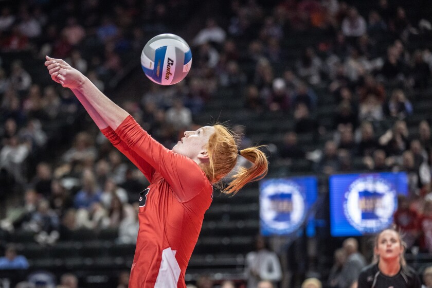 Cannon Falls, Pequot Lakes Class AA Championship volleyball