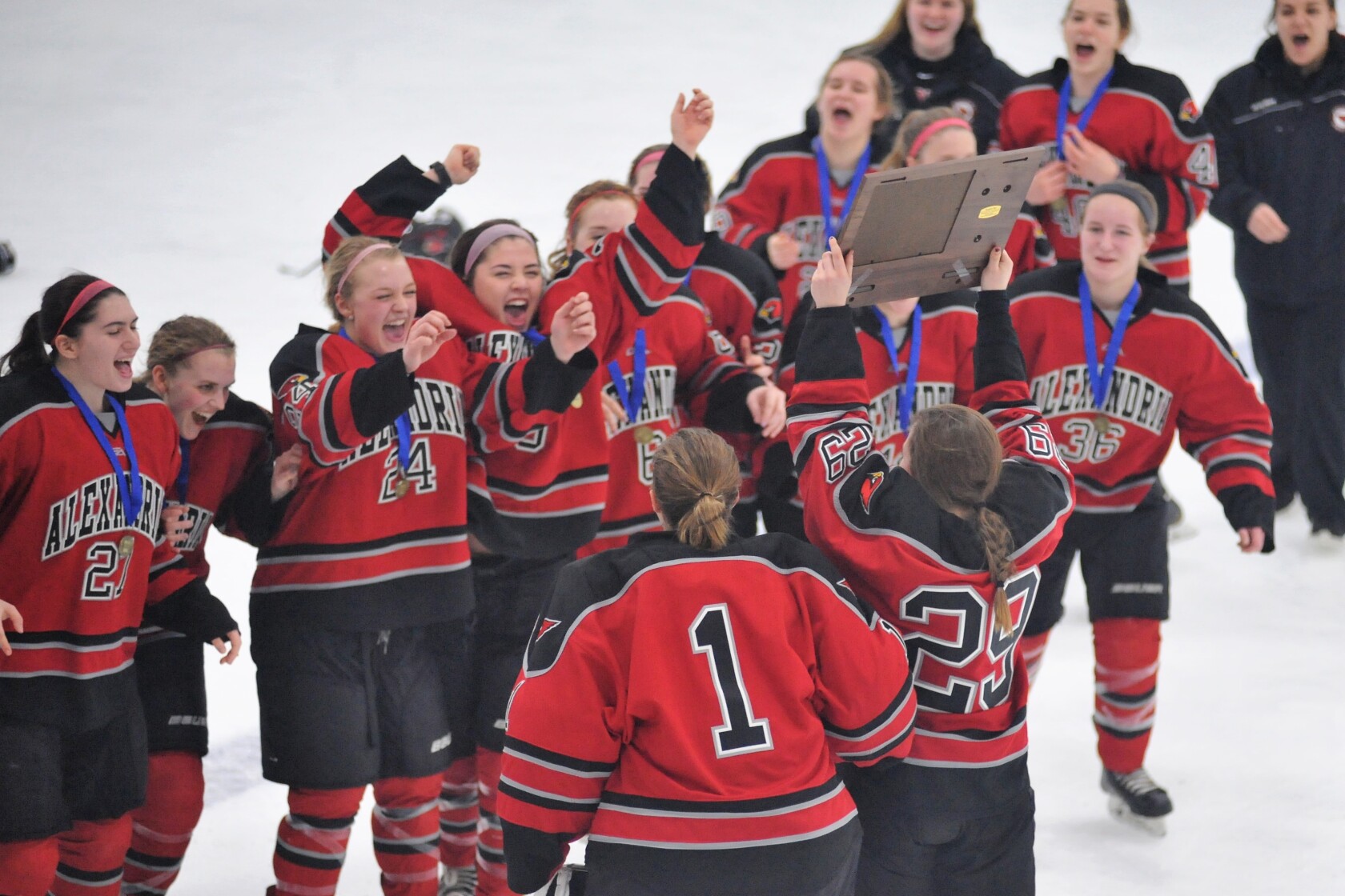 State bound Alex girls hockey team wins fifth straight section title