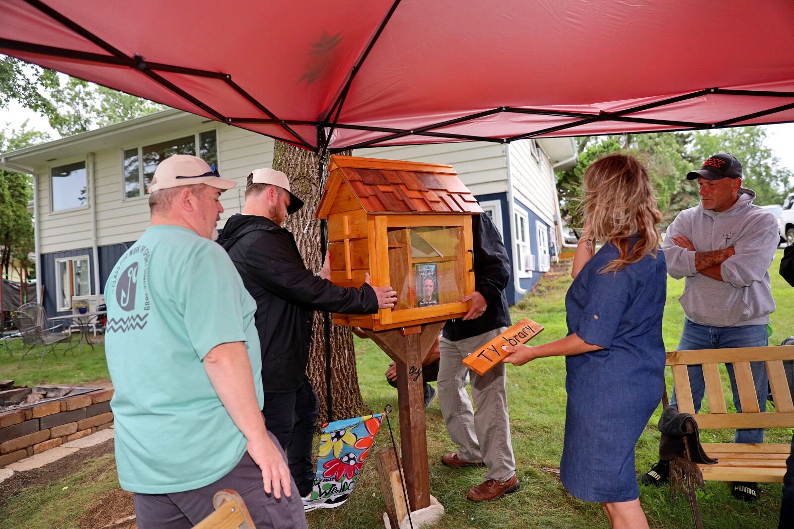 Saturday, July 23, 2022, during the installation of the first Ty-brary in Brainerd.