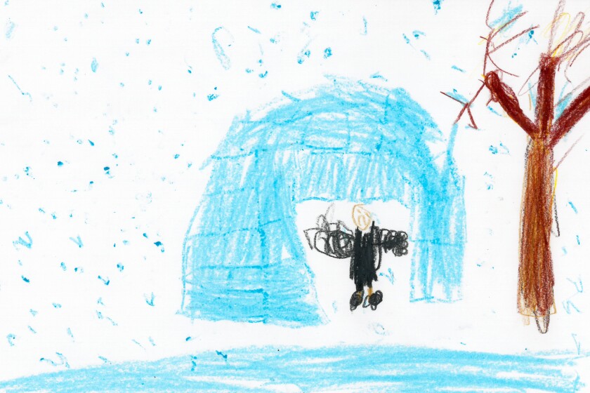 Weather Drawing: Sitting in my snow fort - Brainerd Dispatch | News ...