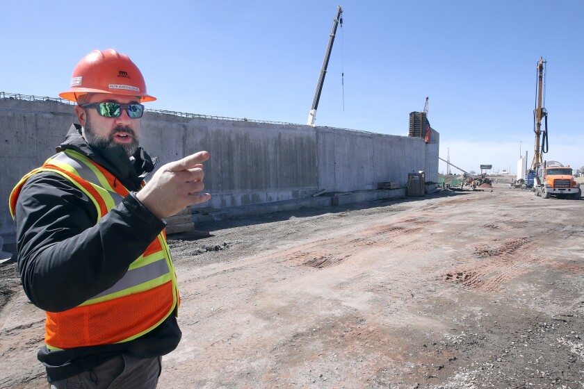 Work at the Twin Ports Interchange Project