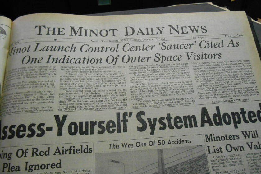 Former Minot crew commander tells of UFO coverup in book