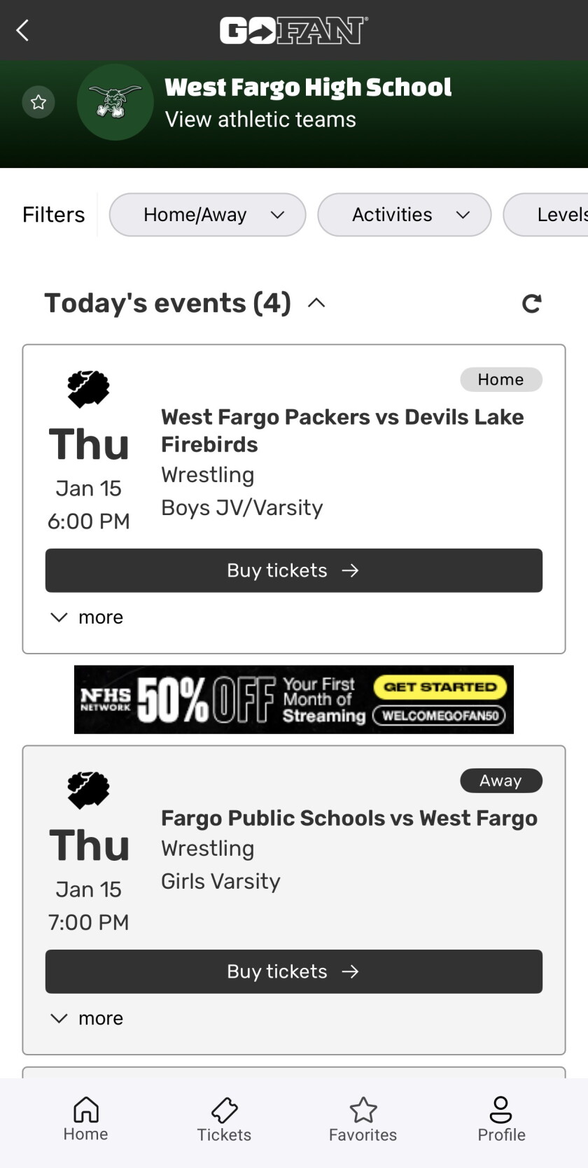 Go Fan Tickets Ticket Example Digital ticketing becoming more common in prep sports - InForum | Fargo ...