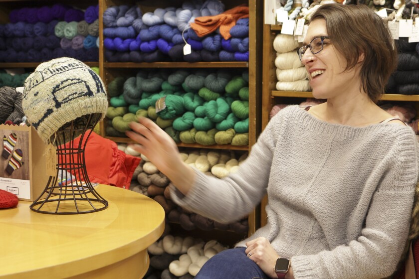 knitting projects and yarn