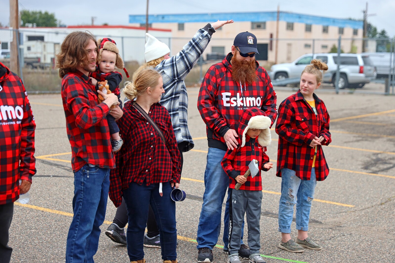 People gather downtown Saturday, Sept. 24, 2022, during the second annual Paul Bunyan Flapjack Festival in Brainerd.
