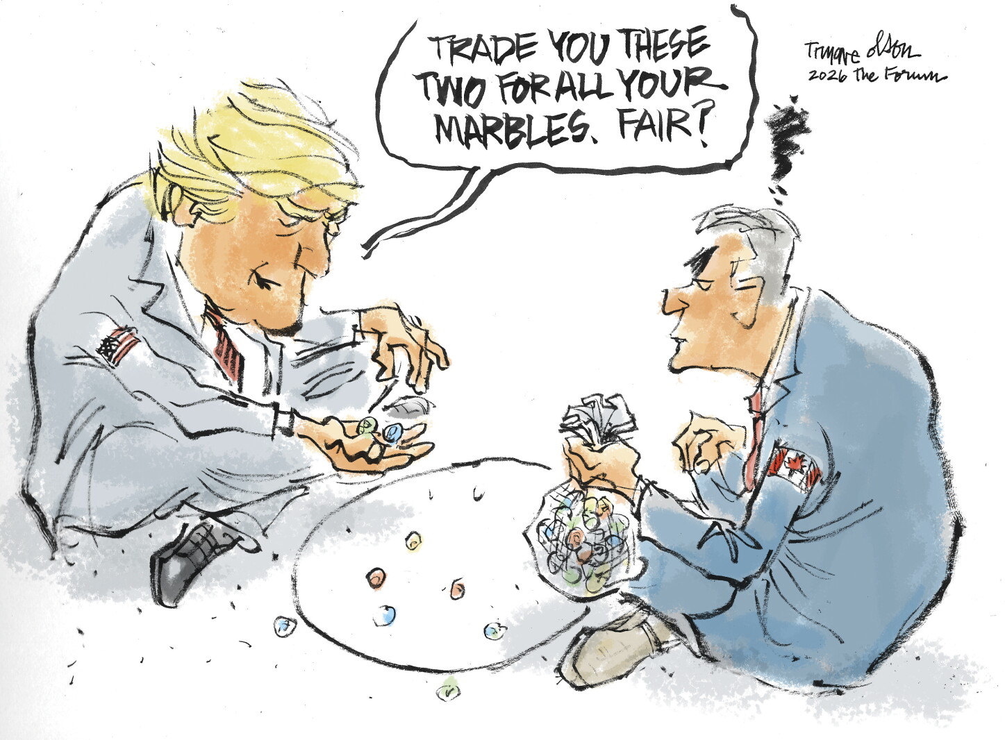 Trygve Olson cartoon: Fair trade?