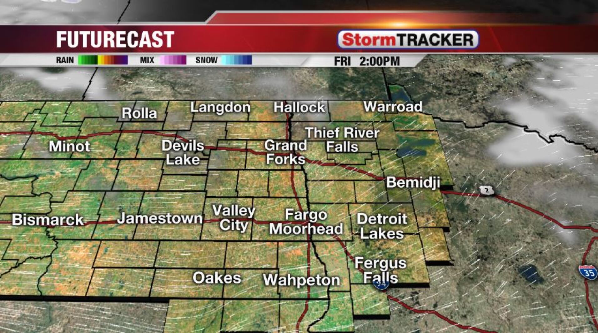 Mild Today, but Snow for Sunday InForum Fargo, Moorhead and West