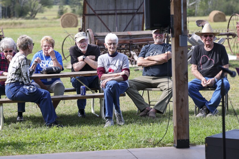 man performs with accordion