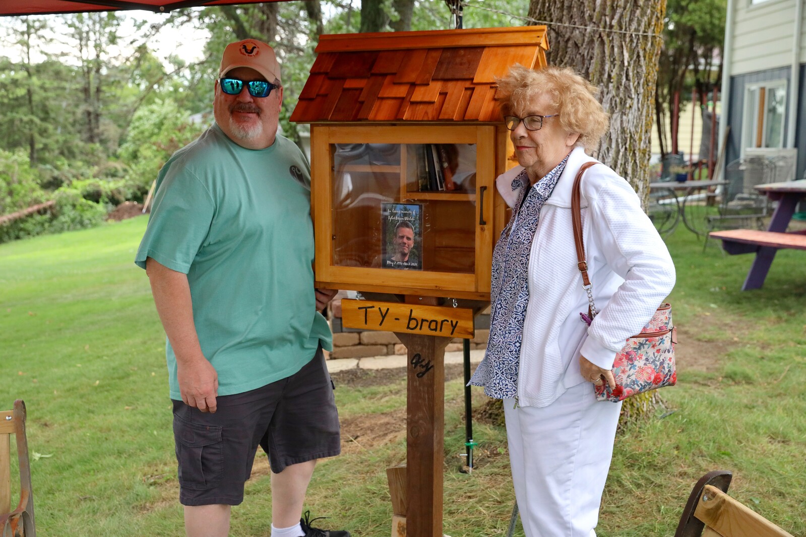 Saturday, July 23, 2022, during the installation of the first Ty-brary in Brainerd.