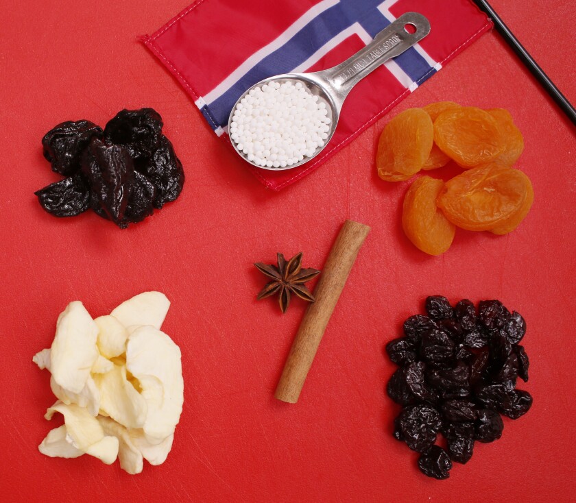 Norwegian fruit soup, or Sot Suppe, is made with a few fruits and spices. Michael Vosburg / Forum Photo Editor