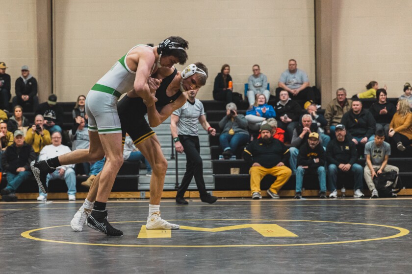 PHOTOS: Mitchell and Pierre tangle in a Friday night wrestling dual ...