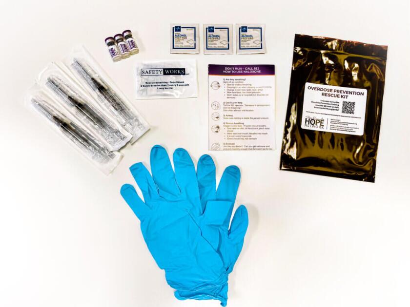 Naloxone kit from Woodland Centers