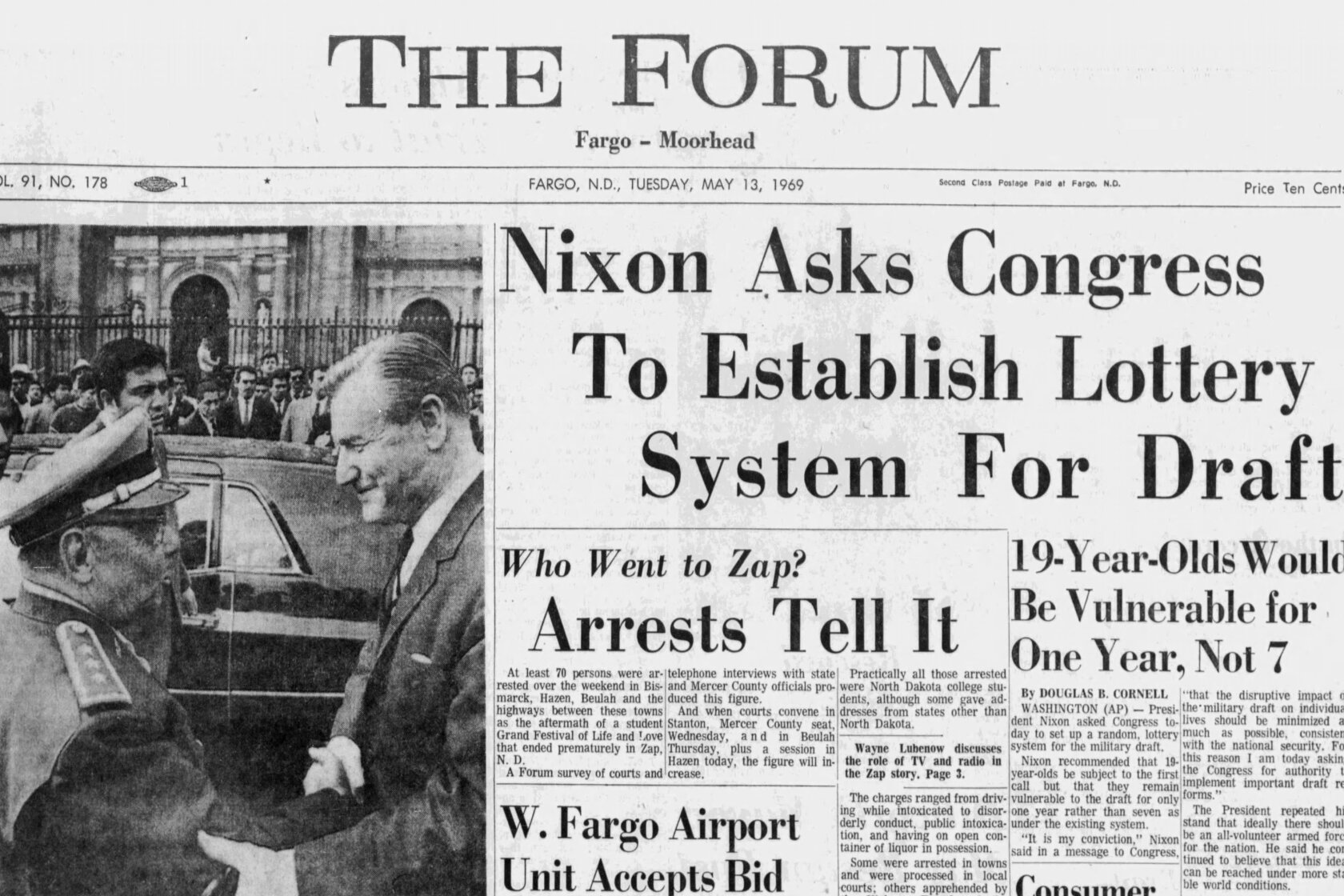 Today in History, 1969: More than 70 arrested after ‘Zip to Zap ...