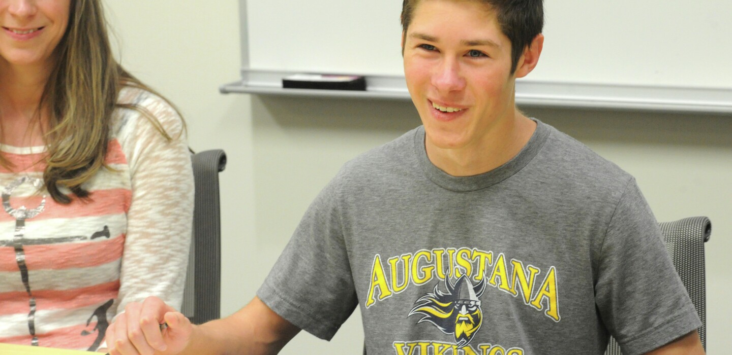 Aaron Runge signs to run at Division II Augustana College - Alexandria ...