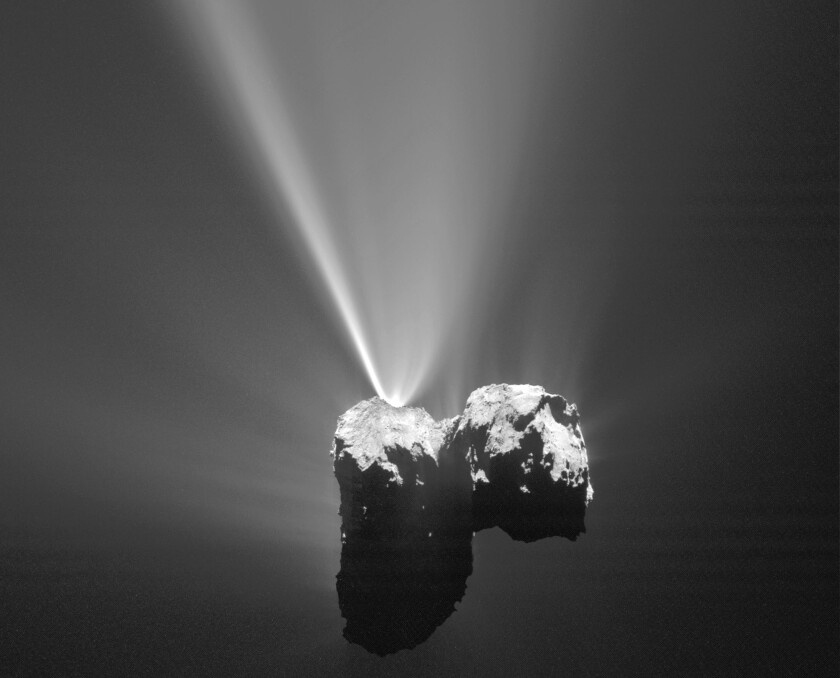 Comet 67P with jets