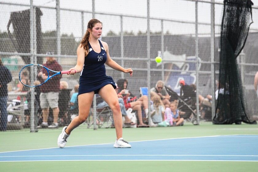 Bemidji girls tennis featuring freshman trio of Elizabeth Peterson ...