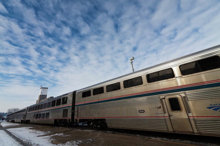 Amtrak's detours Empire Builder passenger train passing through region