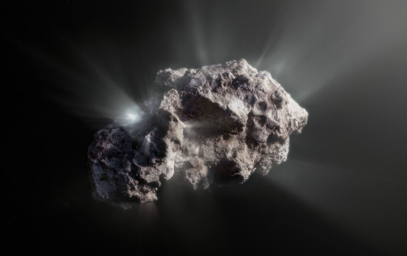 Borisov comet artist view ESO M Kornmesser.jpg
