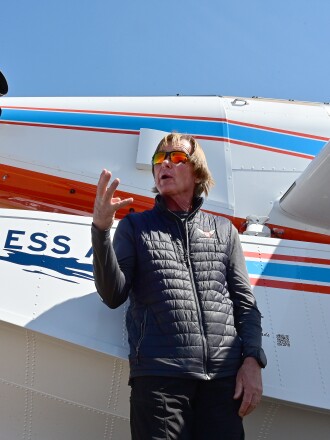 Pilot and planes at MNDNR tanker base.