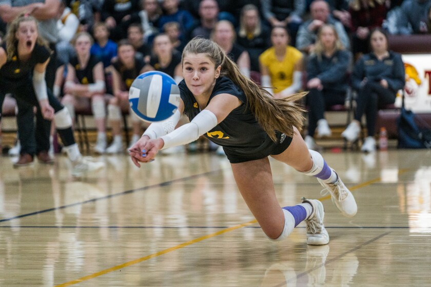 Stewartville, Byron Section 1AAA girls semifinal volleyball