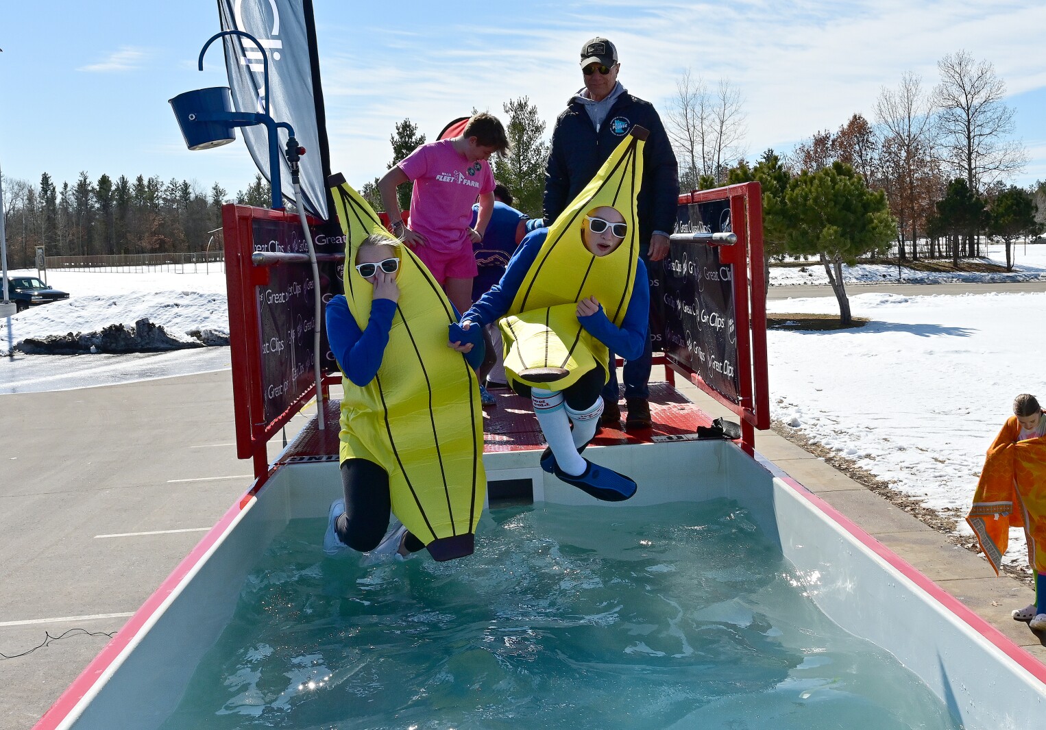 Forestview Middle School students plunged for Special Olympics Minnesota Thursday, March 24, 2022.