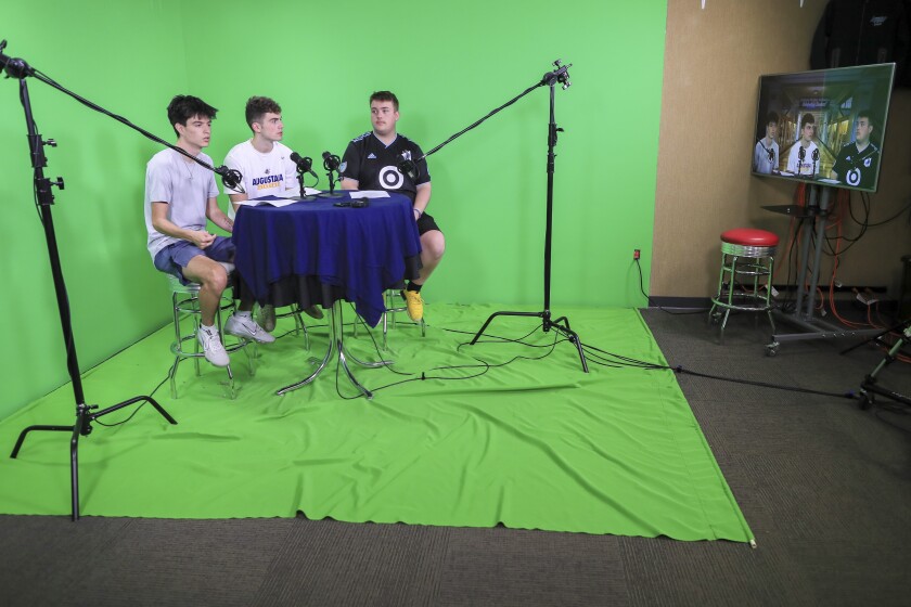 Hibbing High School students receive on-air media experience thorough an opportunity with   Bluejacket Career Academies