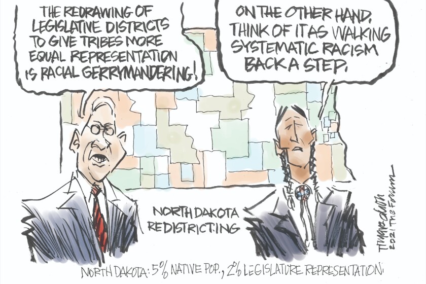 Trygve Olson cartoon: Walking back systemic racism - InForum | Fargo ...