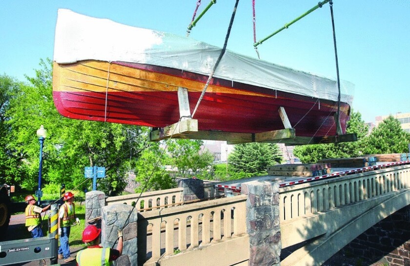 Viking ship at Leif Erikson Park