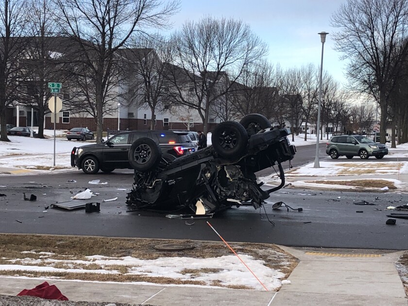 School bus crash in south Fargo