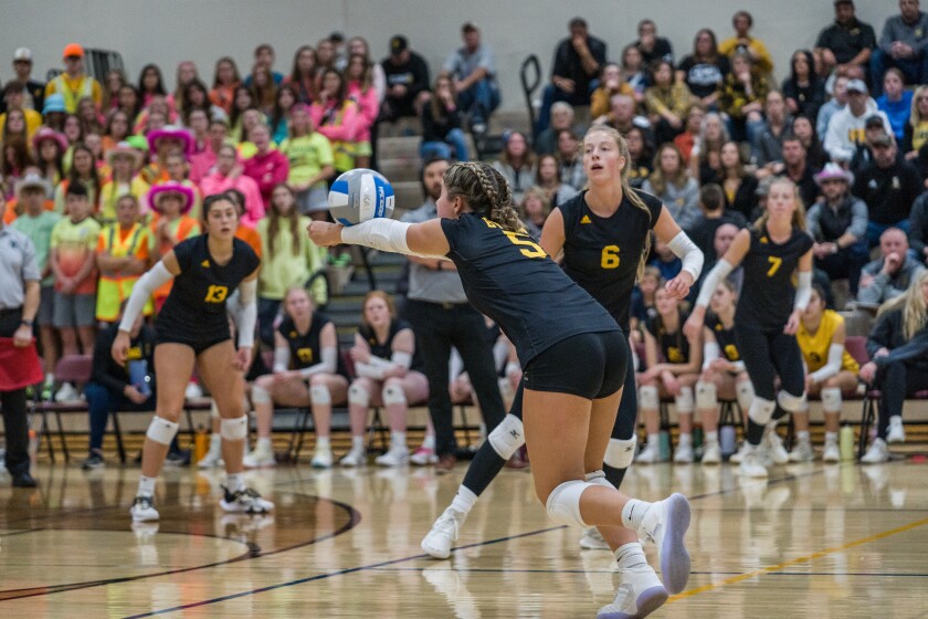 Stewartville, Byron Section 1AAA girls semifinal volleyball