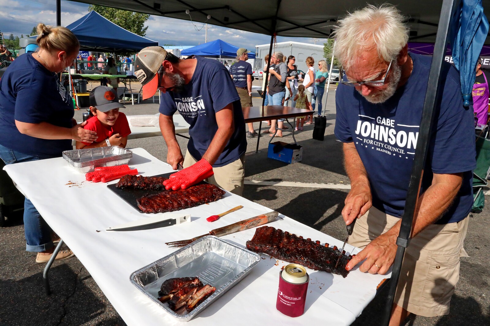 People enjoy the Cub Foods Ribfest during Brainerd Jaycees Street Fest on Saturday, July 23, 2022, in downtown Brainerd.