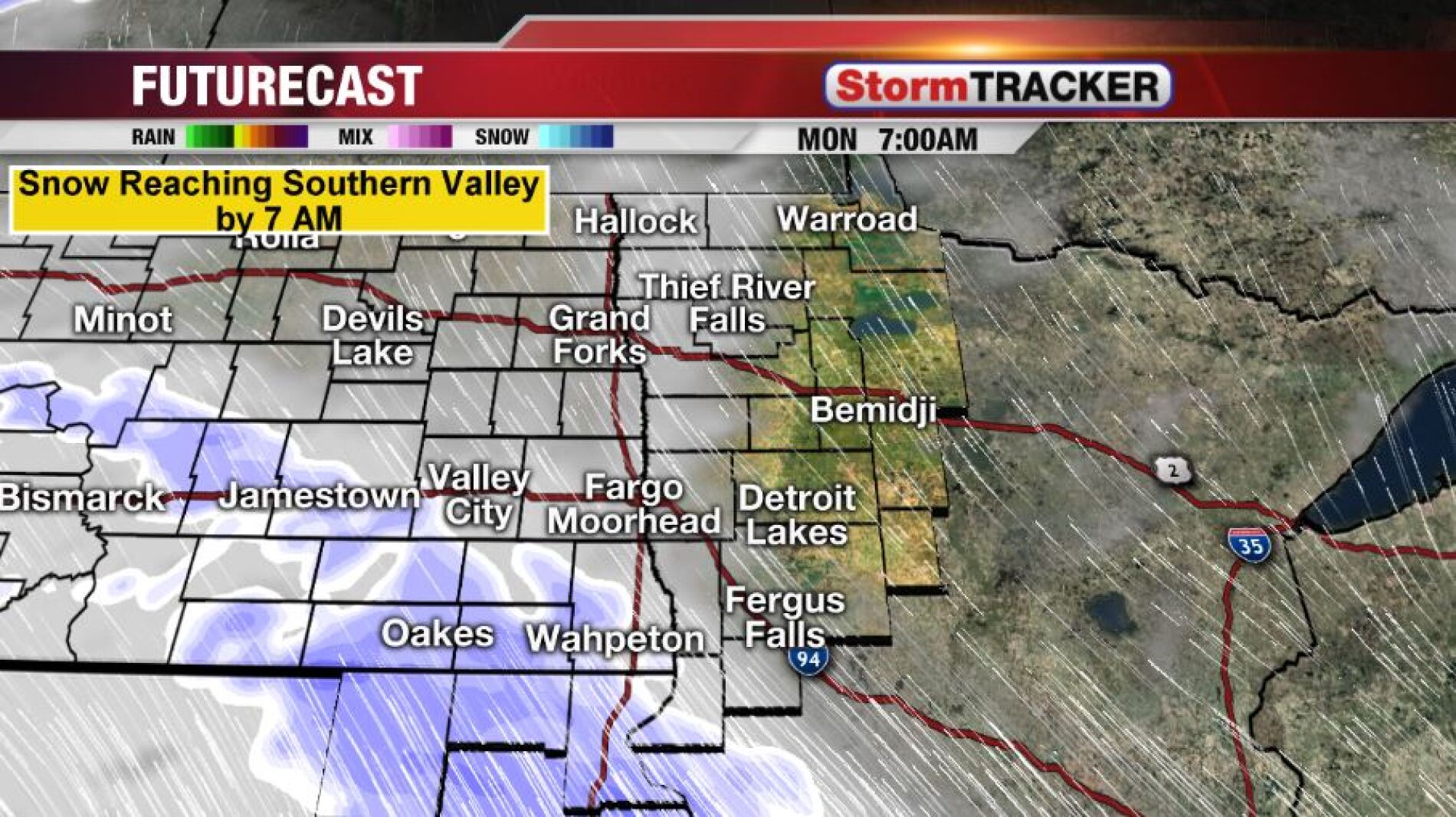 Tracking Accumulating Snow for Tomorrow InForum Fargo, Moorhead and
