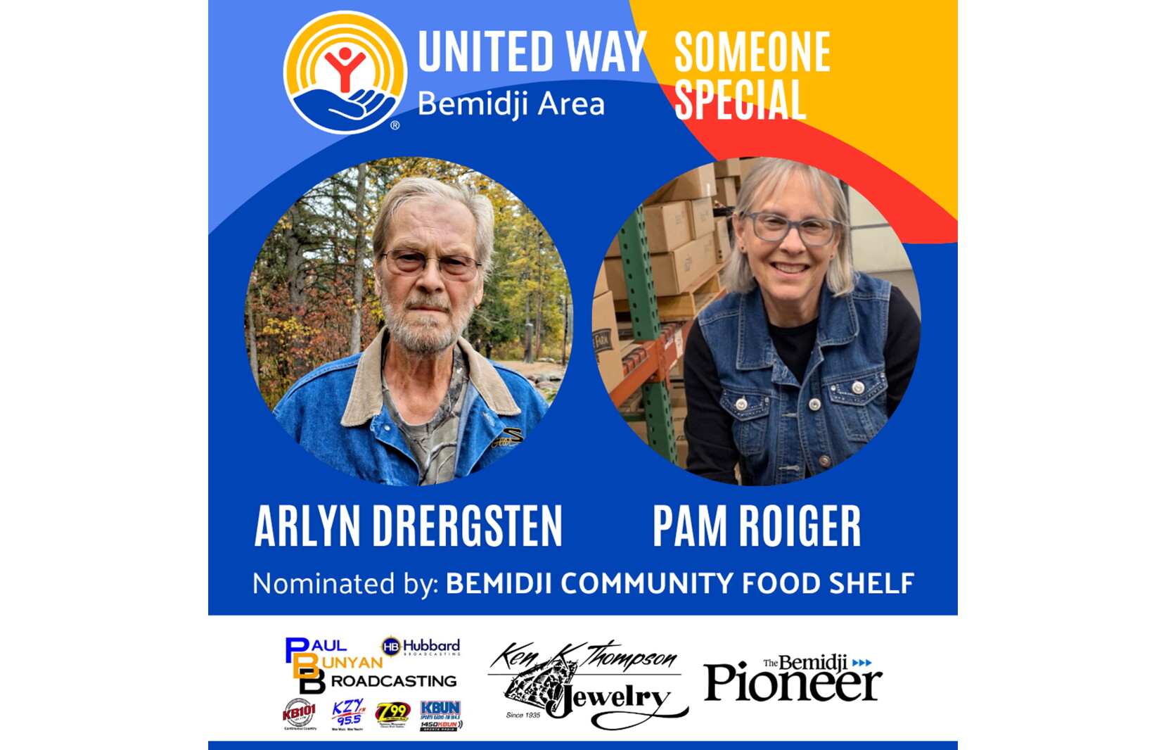 Someone Special Volunteers: Bemidji Community Food Shelf nominates volunteers