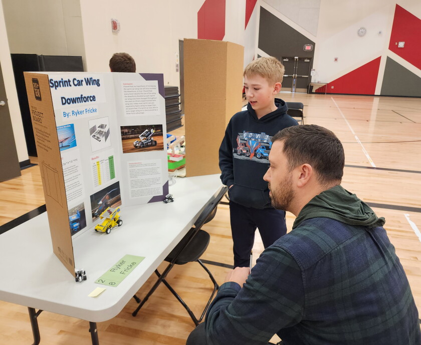 Gas Engine Science Fair Passing gas, designing bridges, planting seeds: Intermediate School ...