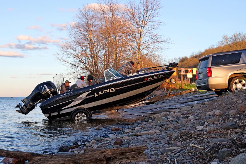 Scenes from fishing opener on Mille Lacs lake in Garrison.