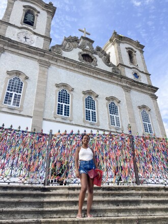 Aisha Kimbrough received a prestigious U.S. Fulbright English Teaching Award and is teaching in Brazil.