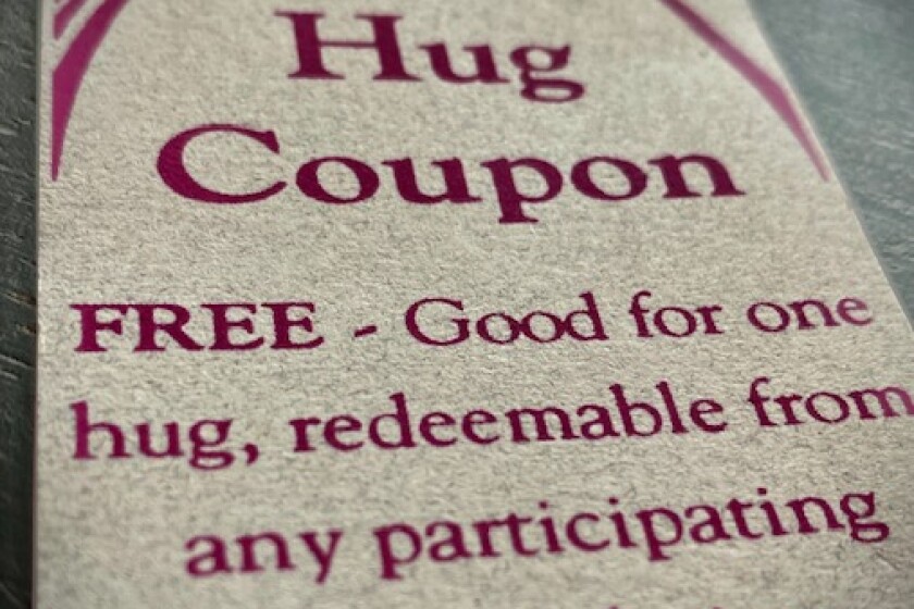 Health Fusion: Afraid to hug people during COVID? Give out hug coupons ...