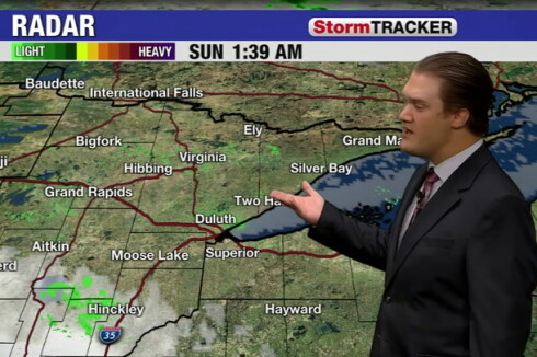 Heating up today across the Northland with isolated t-storms tonight ...