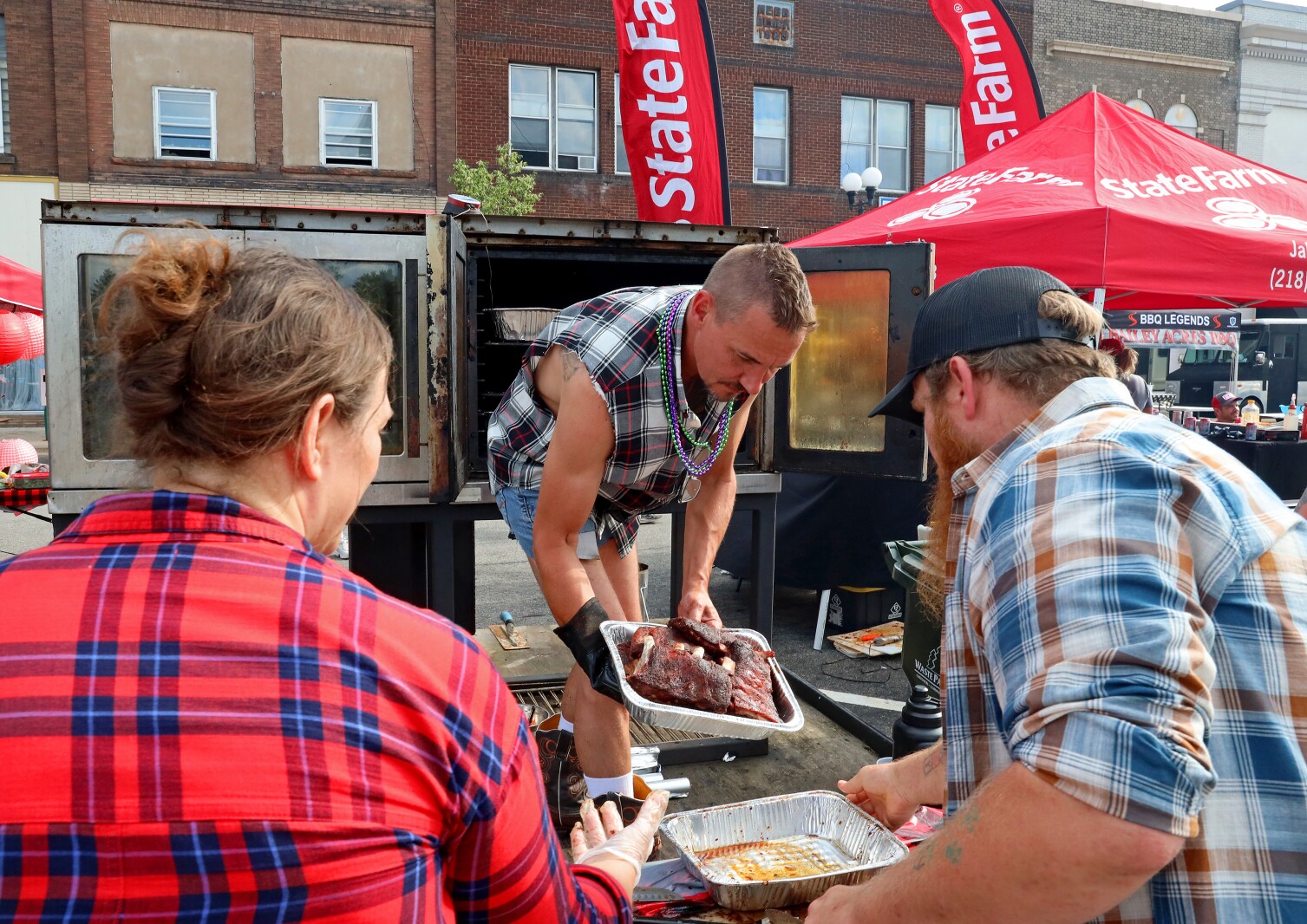 People enjoy Cub Foods Rib Fest during the Brainerd Jaycees Street Fest.
