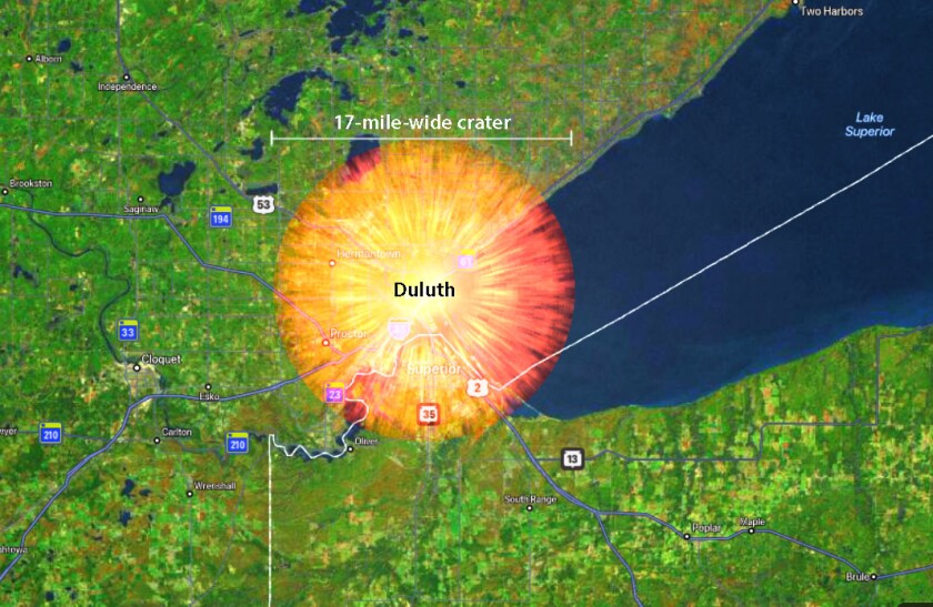 Duluth crater