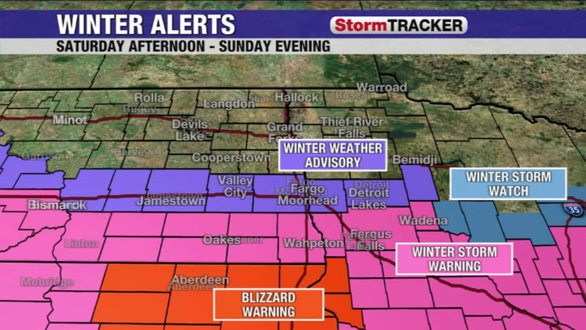 Tracking winter travel impacts this weekend - InForum | Fargo, Moorhead ...