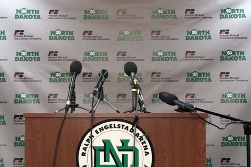 UND Men's Hockey press conference