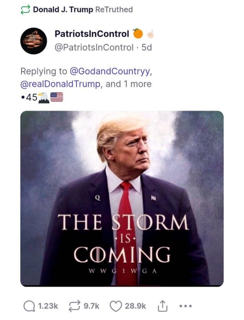 Trump Qanon image